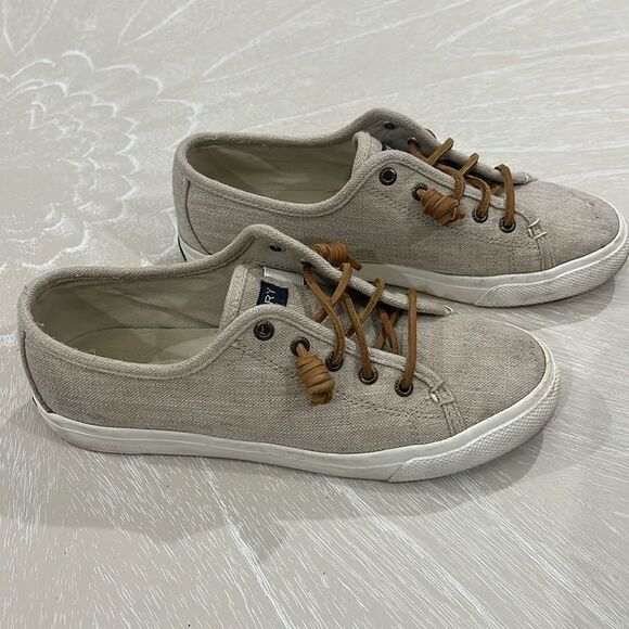 Canvas Sperry Pier View Shoes 8 - Picture 1 of 8